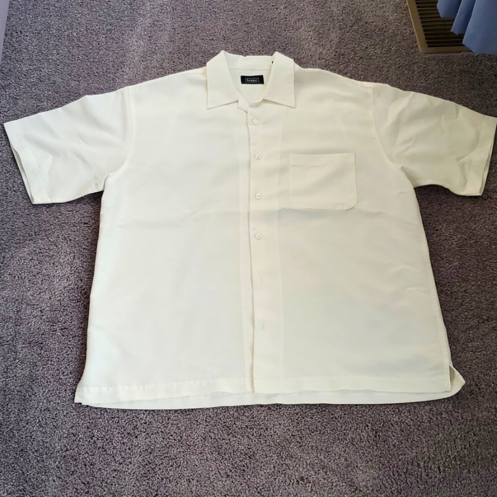 Mens Haggar off white shirt